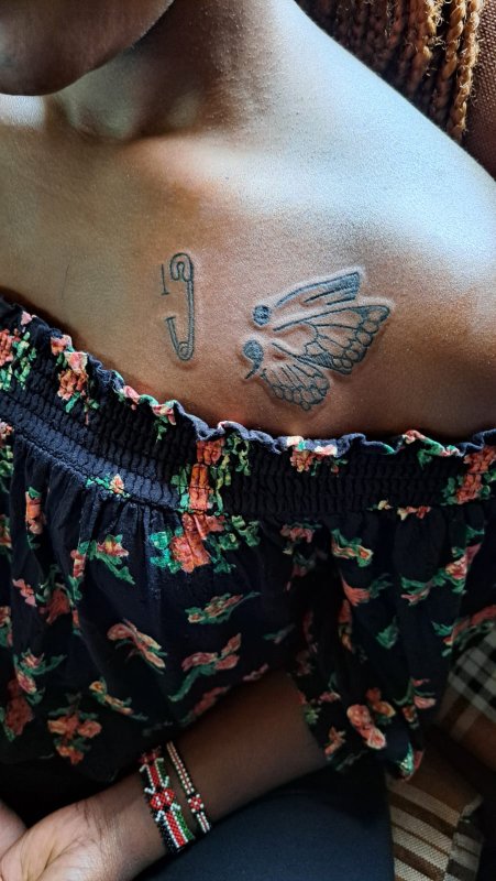 Semi colon butterfly 