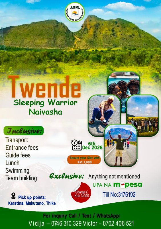 Twende sleeping warrior 